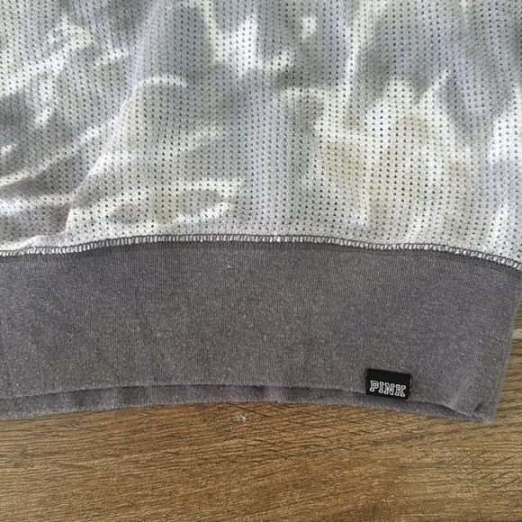 Victoria's Secret Gray Crewneck Sweater with Tie-Dye Pattern - Picture 3 of 4